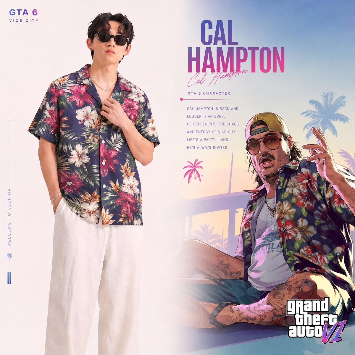 Cal Hampton Vice Floral Shirt