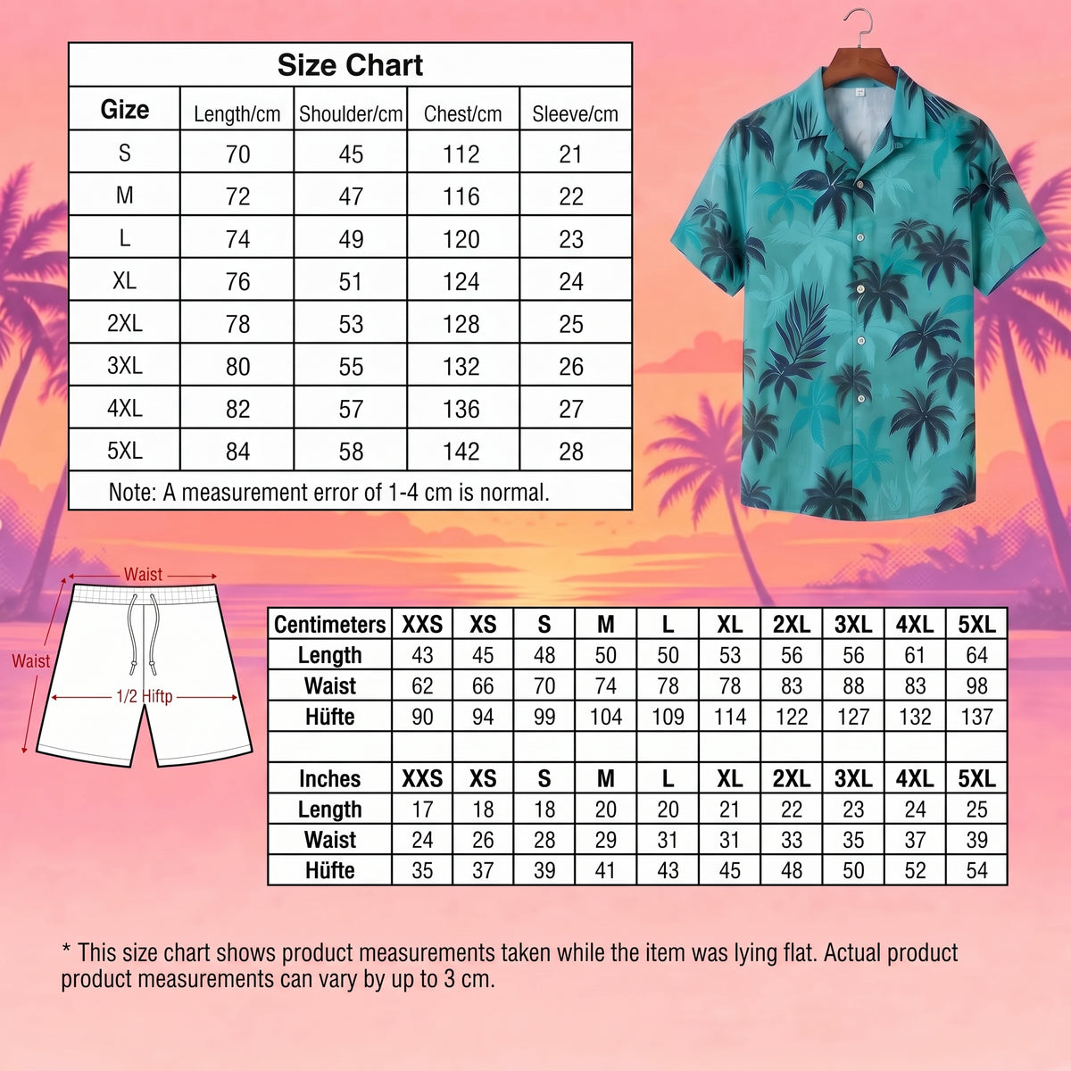 GTA 6 Jason Outfit Palm Tree Shirt & Shorts
