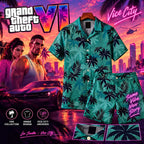 GTA 6 Jason Outfit Palmen-Hemd & Shorts