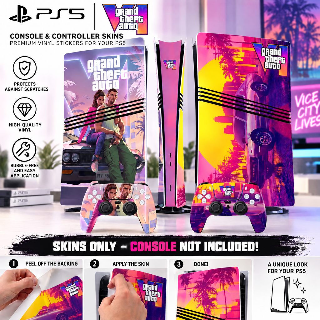 GTA 6 Skins for PS 5 & PS 5 Pro